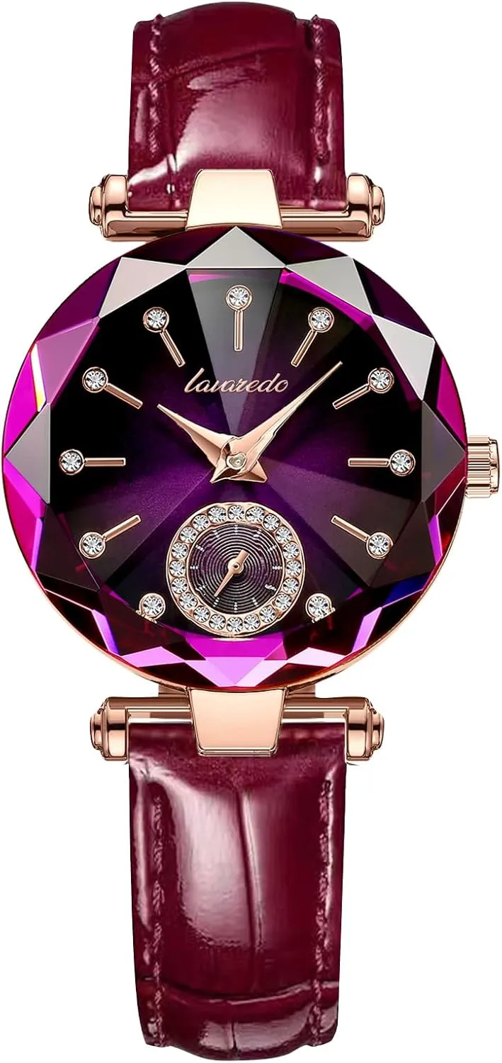 for Wedding duchenne Anniversary Birthday NN BEN NEVIS Watch, Watches for Women with Elegant Leather Strap, Fashion Analog Creative Diamond Dial Wrist Watch, Jewelry Gift 