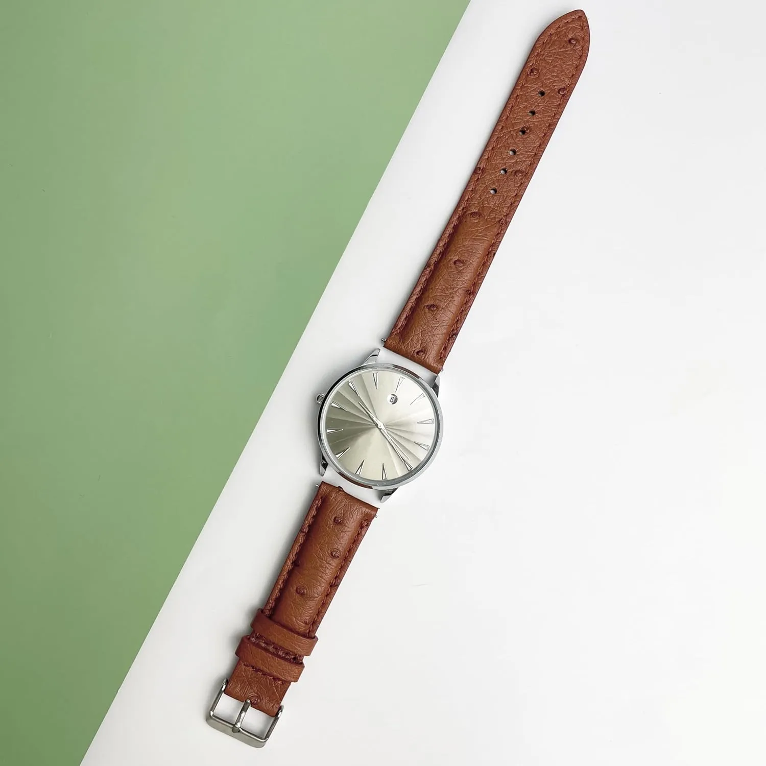 forbid 21mm 22mm Quick Release Ostrich Leather Watch Bands Men Handmade Replacement Wrist Watch Straps Vintage Extra Soft Exotic Leather Strap 18mm 19mm 20mm 