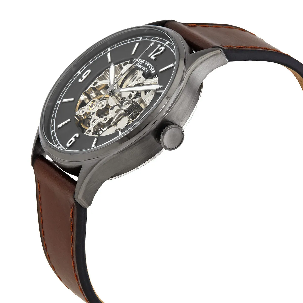Fossil Forrester Automatic Grey Skeleton Dial Men's Watch ME3178