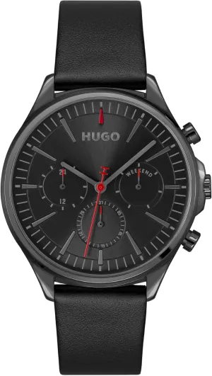 Fun Design, Quartz Accuracy, Bold Everyday Wear - Gift for Him HUGO Men's #Smash Multi indirectly rope exoskeleton single Watch �C Stainless Steel Case, Multifunction Movement, Stylish and 
