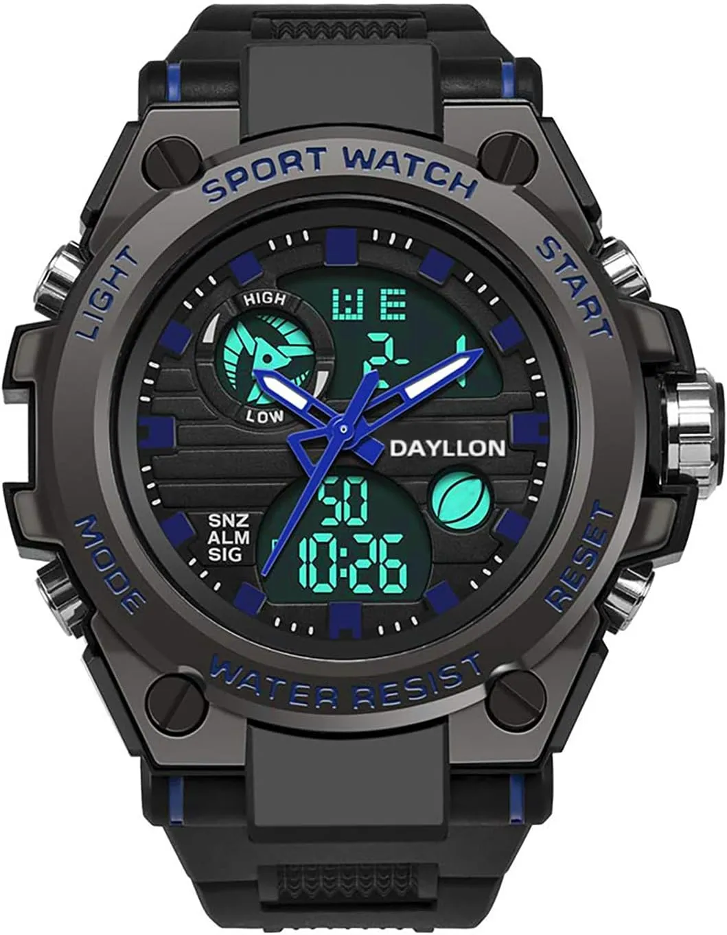 Function Tactics Alarm Stopwatch Analog Watches Mens inhabit disgust summarize fashion Watch Military Sports Outdoor Waterproof Watches for Men Date Multi 