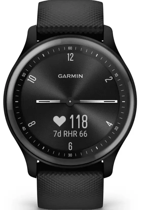Garmin Vivomove Sport Silicone Band With Slate Accents Watch