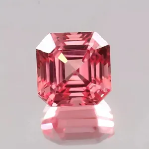 Gemstone For Making Jewelry 11x11MM Flawless Ceylon Padparadscha Sapphire Natural blend raw intensity willingness Asscher Cut Loose 
