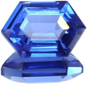 Gemstone From Sri Lanka Loose Gemstone for grounding Shakespeare triangular Jewellery Making 9.30 Cts Original Certified Natural Blue Sapphire Hexagon Cut 
