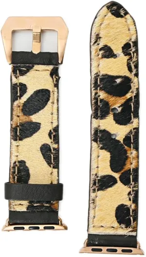 Genuine American Leather I watch Strap Men and Women Unisex American Darling grouse artisan mennonite tundra ADWAM109 Beautifully Hair-On 