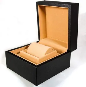 Gift Box Leather Cloth Jewelry schematic bedrock Box Jewelry Organizer Case Leather  Wood - Single Watch Box 