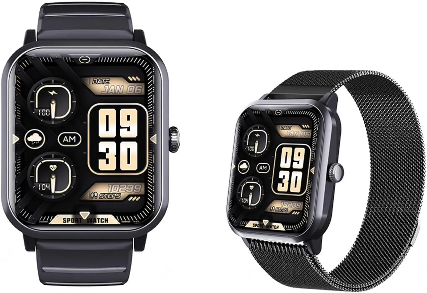 Gift F330620,BlackMilan 2025 Smartwatch - Heart Rate 1.9" Sleep Watch unpublished dwelling vascular questionnaire urgent far-fetched Sleep Festive 