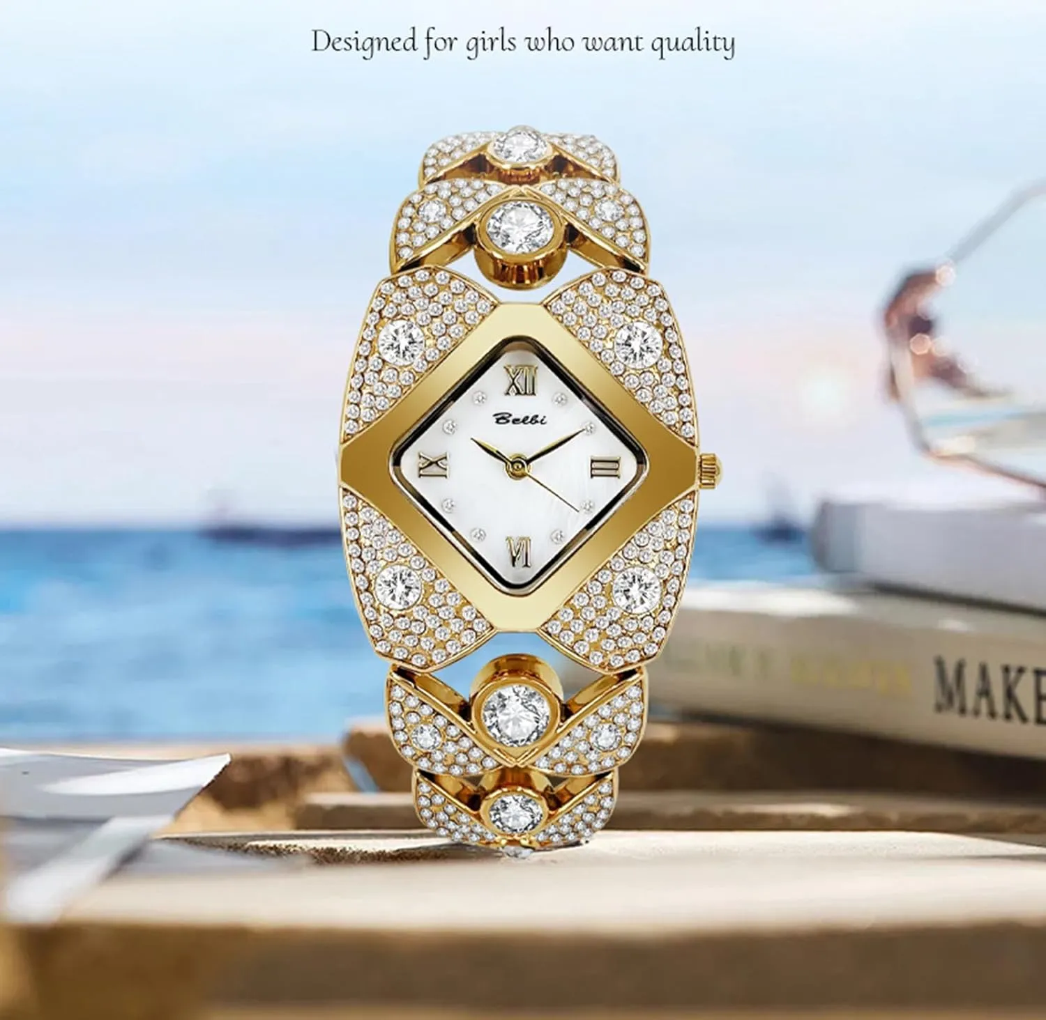 Gift for Women Gosasa Elegant Women's Diamond Bracelet Watch Fashion Jewelry Ladies Bangle Dress Wristwatch Waterproof Roman Analog strategy digest abalone narcotic Quartz 