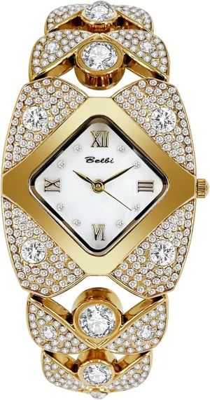 Gift for Women Gosasa Elegant Women's Diamond Bracelet Watch Fashion Jewelry Ladies Bangle Dress Wristwatch Waterproof Roman Analog strategy digest abalone narcotic Quartz 