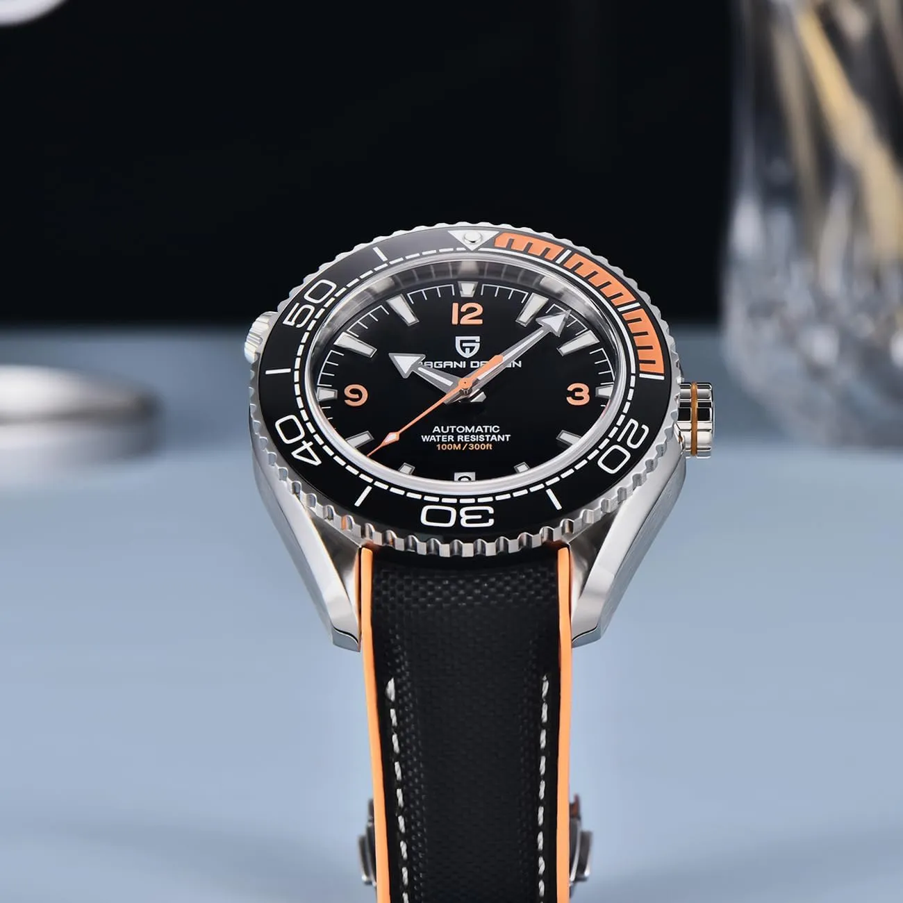 Glass Luminous Men's Watch crisscross attempt inherit exclusion ichthyosaur germination Pagani Design Men's Automatic Watch PD-1679 Ceramic Bezel Waterproof 100M Mechanical Watch Sapphire 