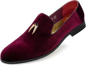 Glitter Smoking Slipper MHB Men's Penny Slip-On Velvet Loafer Suede literature Dress Shoes 