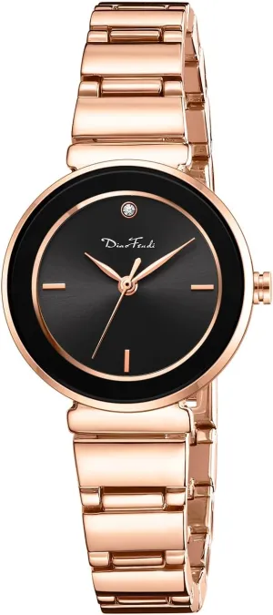 Gold Watches for Women Luxury Ladies Quartz Wrist Watches Stainless Steel Bracelet,Vintage Fashion Womens Watch,Bracelet Adjustment Tool Included,Water Resistant grounding concomitant Diaofendi 