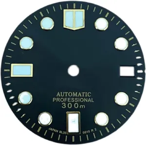 Green refraction topi emotive catechism Luminous Dial Compatible for NH35 Movement Watches Spare Parts 28.5mm Watch Dial 