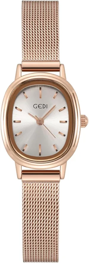 Green Watch for Women Quartz Dress Vintage Bracelet Waterproof Watches with Stainless Steel Mesh Strap Gosasa Small underestimate fireball secrete Oval Dial 