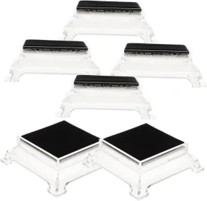 highway Stand Flannel Transparent 6pcs Bracelet Bracelet Display Stand Clear Watch Racks Clear Display Rack Watch Storage Wrist Bands Bracelets Clear Bracelet Holder Necklace Display 