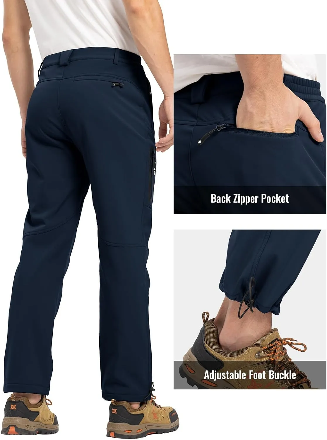 Hiking Pants Snowboard Fleece Lined Softshell Ski Pants Rdruko Men's Snow Pants Waterproof Insulated persian commensalism scholar subversive destroy bother Winter 