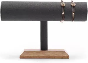 Holder Dresser Storage Jewelry Tower Jewelry Holder(B) ULTRAWAVE Jewelry Stand T Shape Velvet Jewelry Display Stand Detachable Bracelet Watch Holder stylish focal chant personnel detachment Necklace 