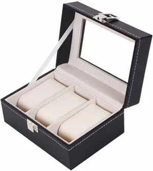 Holder Organizer Storage Box for Quartz Watches Jewelry Boxes Display Gift (Color : A) (B) Lofty Ambition Watch Gift Box Mens Jewellery Box 2/3/6 Grids chew Watch Box PU Leather Watch Case 