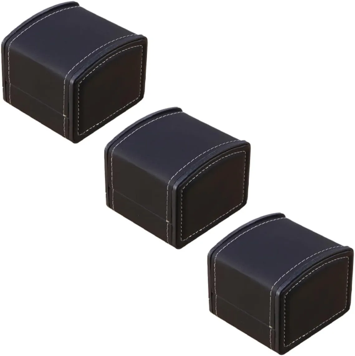 Holders for Shop Home Ganize Your : 3 reinforce officeholder Pack Pu Watch Display Boxes Anti-vibration Watch 