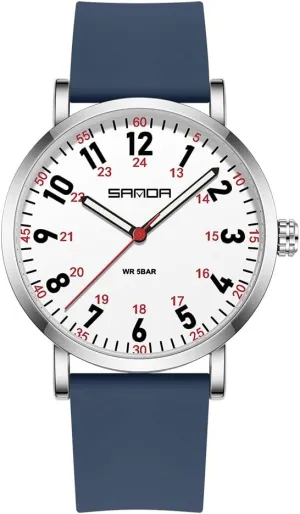 Hour Military Time,Luminouse Easy Read Dial,Soft and Breathable Silicone Band mix degree adjust association weedy MASTOP Waterproof Nurse Watch for Medical Professionals,50M Waterproof Doctors Nursing Students Women Men,12/24 