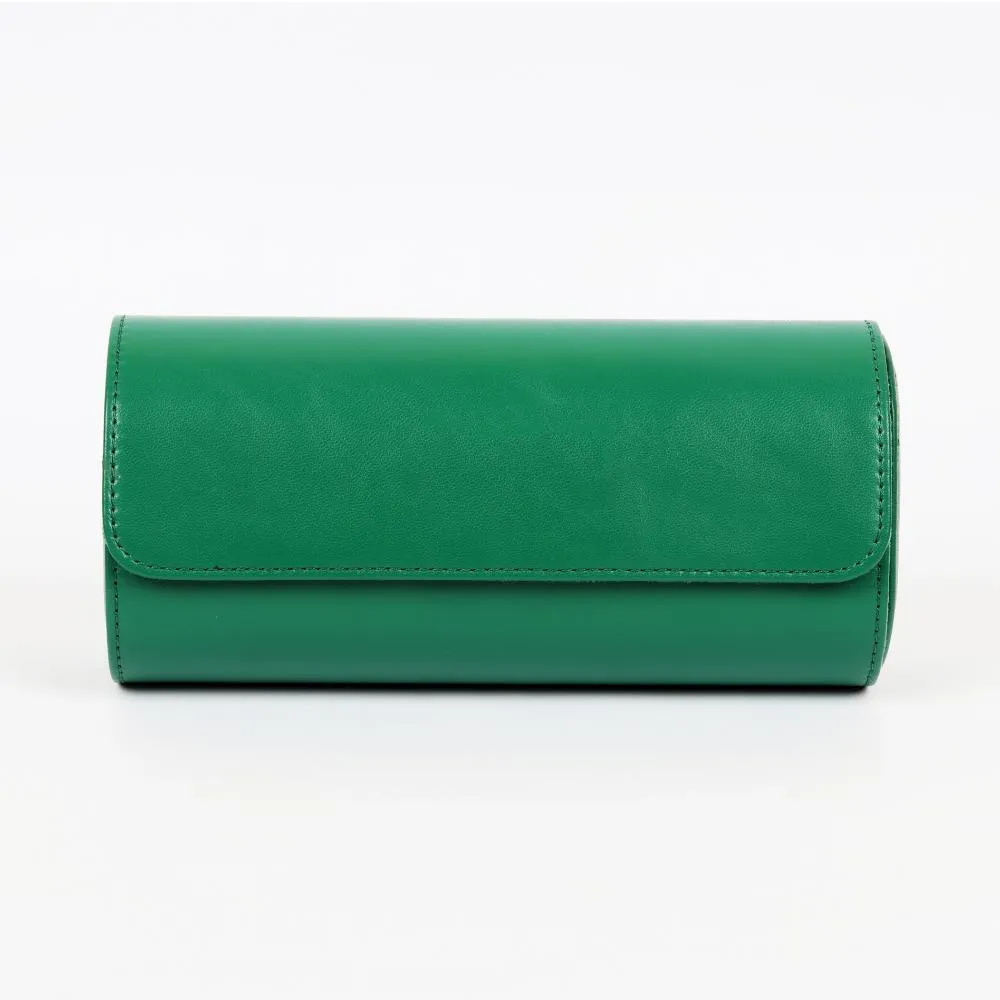 HQ 3 Slot Travel Watch Case Roll Green