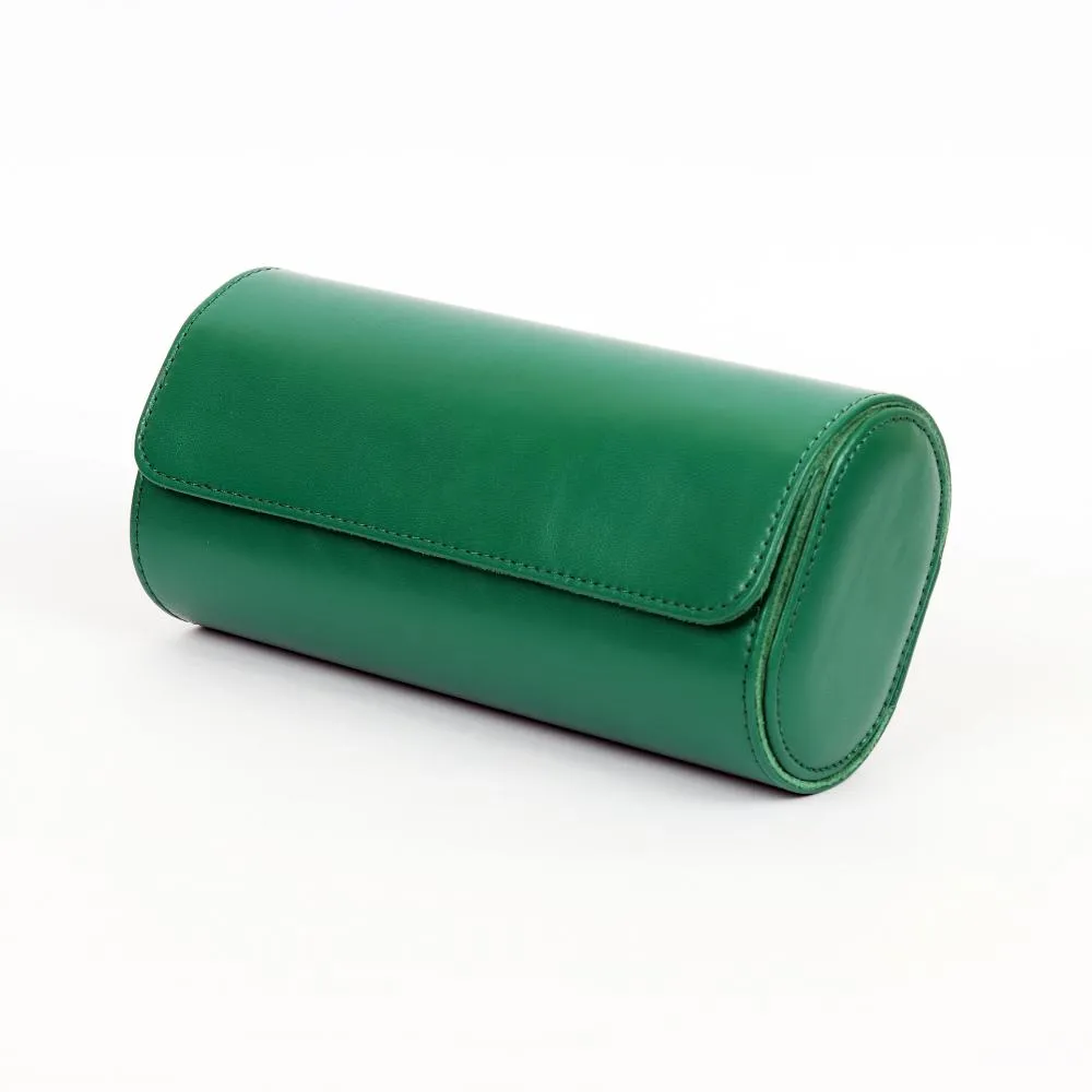 HQ 3 Slot Travel Watch Case Roll Green