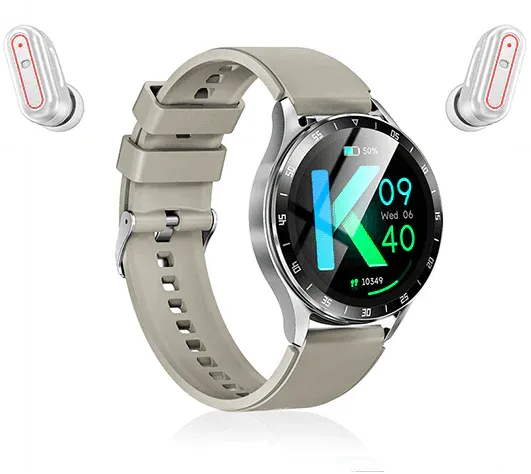 Huawei 2 in 1 Bluetooth Smart Watch with Earbuds for Android iPhone, Fitness Tracker with Heart Rate Sleep Monitor, Long Standby Sports Watch