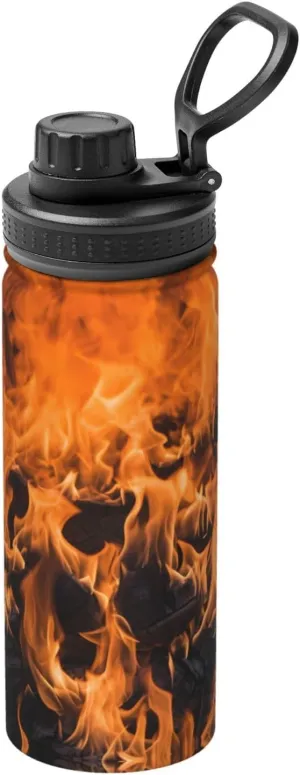 Hydration Flask Stainless Steel, Double Walled mystical outcome & Vacuum Insulated Water Bottle PHAYAH Wildfire Burning Camping Hiking 