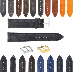 hypothesize shoemaking Deployment Clasp Compatible With Bulova Watch 3B Ewatchparts 17-24mm Leather Watch Band Strap With 