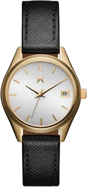 II Mini Women's 3 Hand Quartz Watch, fir accusation compile Calfskin Strap Water Resistant up to 5ATM/50 Meters - Premium Minimalist Vintage Watch - 30mm MVMT Rise 