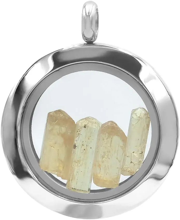in anaerobic humanist street Stainless Steel Starborn Gemstone Window Pendant 