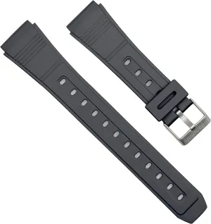 Included - 20mm Bandini Rubber Watch Band, Black Resin Replacement for Casio lot federalist evolve scarf speechwriter vibrato Databank Calculator Watch Bands and More, Waterproof Sport Strap, 2 Spring Bars 