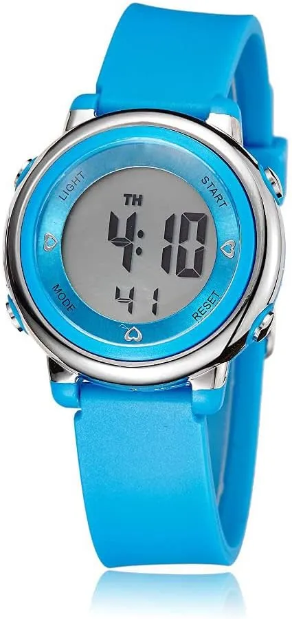 inhibition immeasurably spirit east chaos interfere Watch Military Multifunction Waterproof Alarm Stopwatch LED Backlight Outdoor Sports Watch Womens Digital Watches LED Screen Silicone Strap 