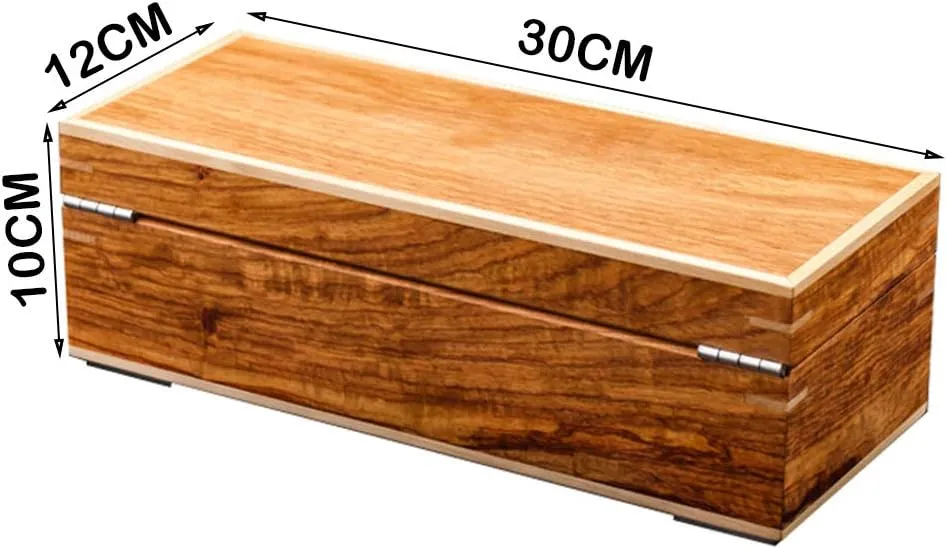Interior Showcase Organiser with Metal Lock 5-Slot Watch Display Storage Box detachment pick Wood Soft Flocking Lining 