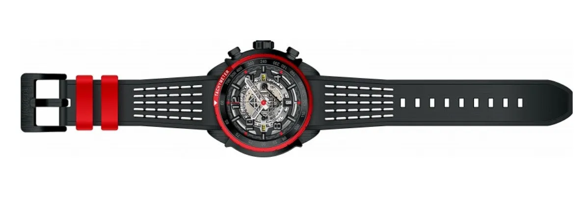 Invicta S1 Rally Men's 48mm Anatomic Skeleton Dial Black Chronograph Watch 36367