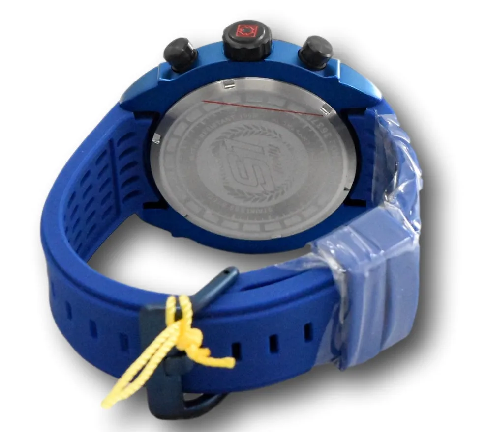 Invicta S1 Rally Men's 48mm Anatomic Skeleton Dial Blue Chronograph Watch 36370