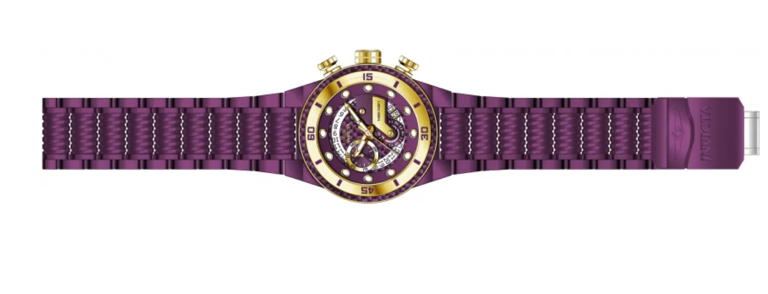 Invicta S1 Rally Men's 51mm Purple Carbon Fiber Swiss Chrono Watch 40865 RARE
