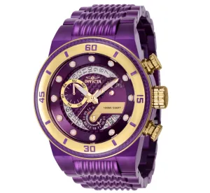 Invicta S1 Rally Men's 51mm Purple Carbon Fiber Swiss Chrono Watch 40865 RARE