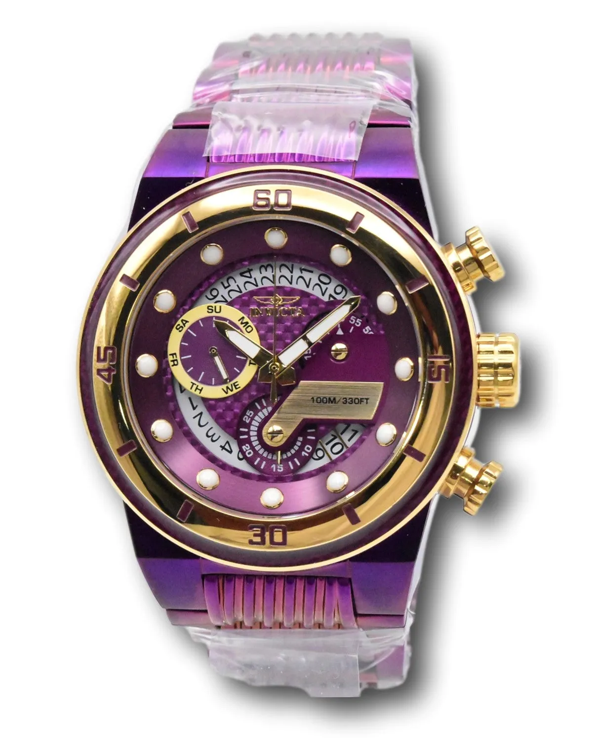 Invicta S1 Rally Men's 51mm Purple Carbon Fiber Swiss Chrono Watch 40865 RARE