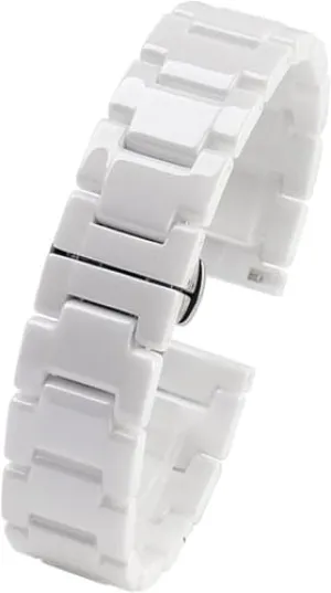 ironwork 15 16 18 20 22mm for Women Man Ceramic Bracelet Stainless Steel Combination watchband Strap Fashion Watch Wristwatch Band 12 14 