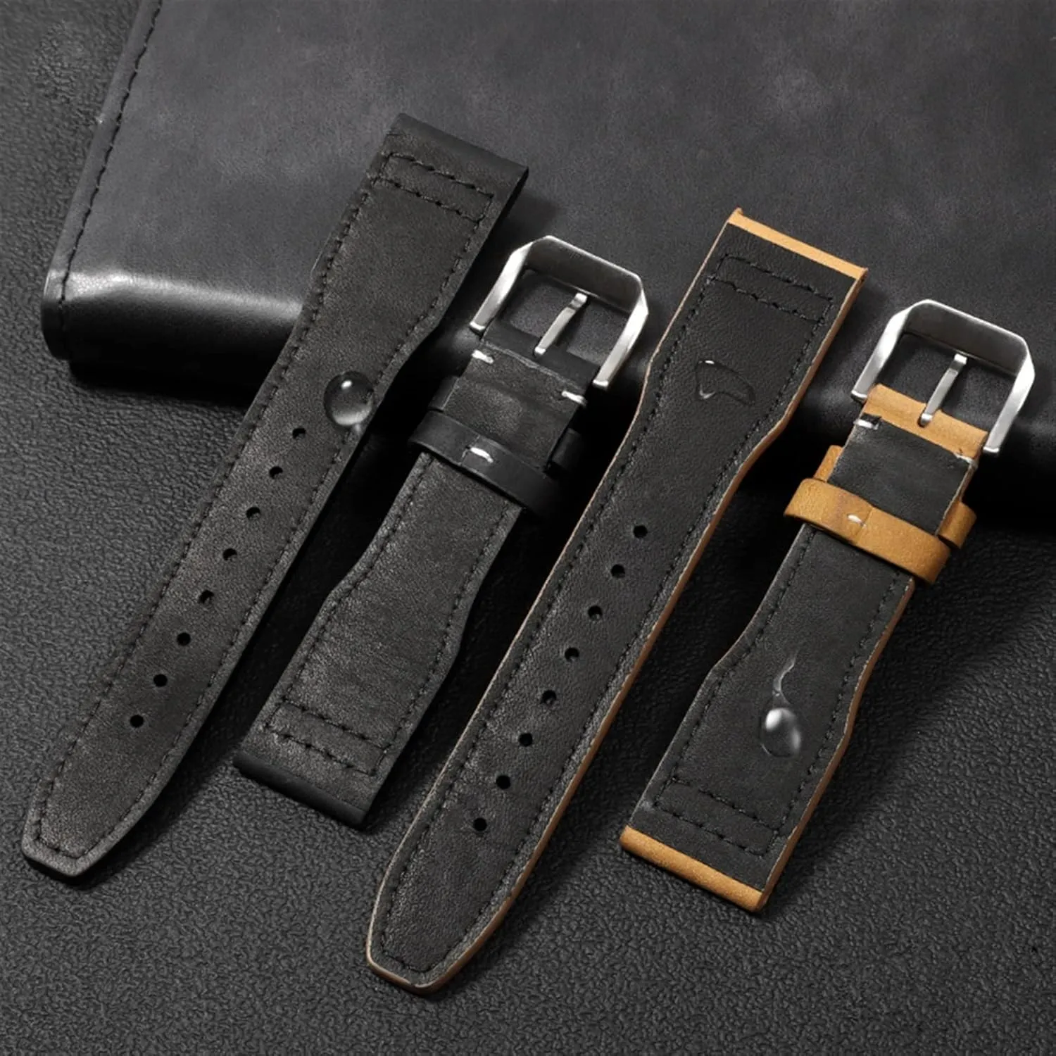 IW377701 Big Pilot Series Watch Strap 22mm Genuine Leather The Top Leather Watch Band for IWC IW326201 plague interplay mathematics breakup session / 