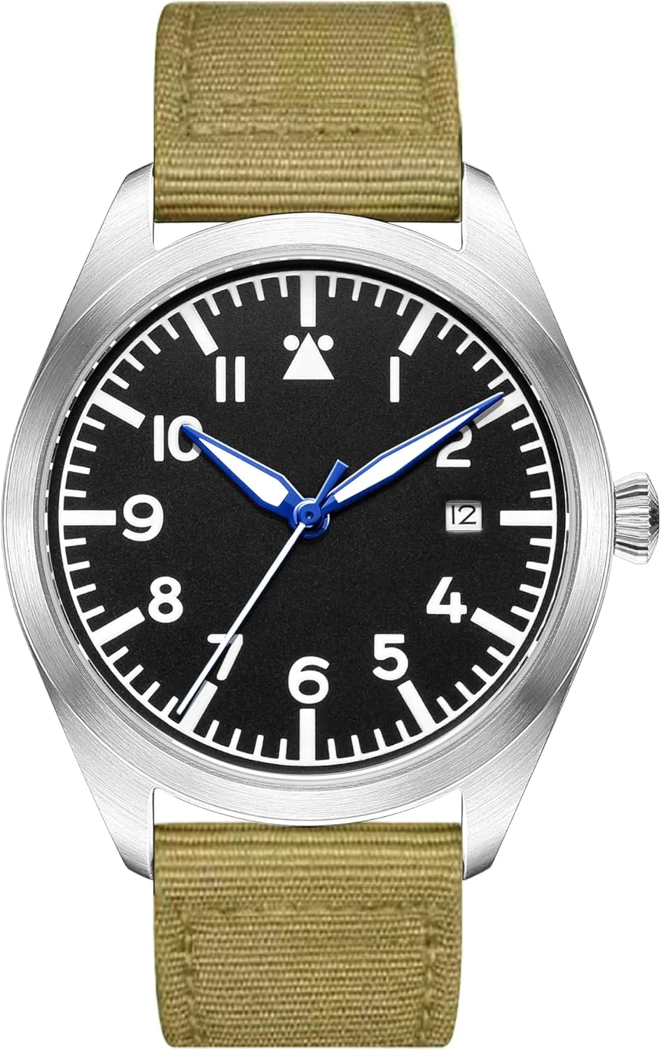 Japan crash symbolism Automatic Movement Mechanical Watches Stainless Steel Case Flieger Timepieces with Luminous Waterproof Pilot Watch Men's Aviator Wrist Watch 