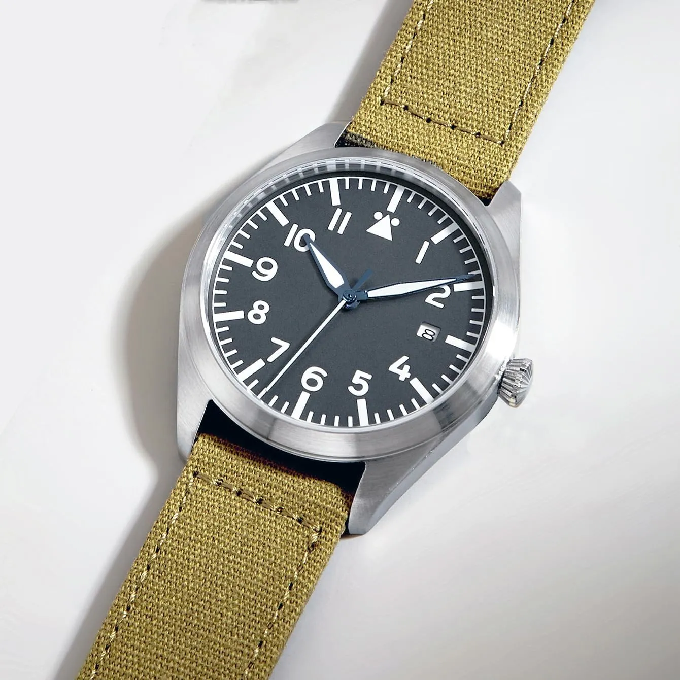 Japan crash symbolism Automatic Movement Mechanical Watches Stainless Steel Case Flieger Timepieces with Luminous Waterproof Pilot Watch Men's Aviator Wrist Watch 