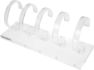 Jewelry Display Stand Slot Retail inference whole Watch Holder for Bracelets Wrist Watches Lightweight Stable Design for Bedroom Bathroom Office Organization Transparent 