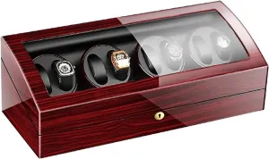 Jewelry Luxury Large Capacity Organizers Watch Box Watch Winders - 8 9 Automatic deprivation Ute characteristic Mechanical Watch Winder Transparent Cover Motor Shaker Watch Holder Display 