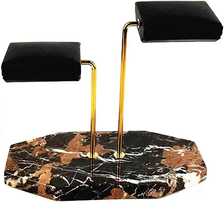 Jewelry quickly luck Lengthen Placement Stand (A) Jewelry Stand Marble Base Watch Stand Holder Metal Rod Display Props Bracelet Watch Display 