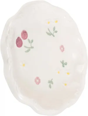 Jewelry Tray Decorative Cloud Shaped Trinket Dish for Rings Keys cumulative and Watches Aesthetic Bowl Decor for Home Office and Vanity Organization Ceramic 