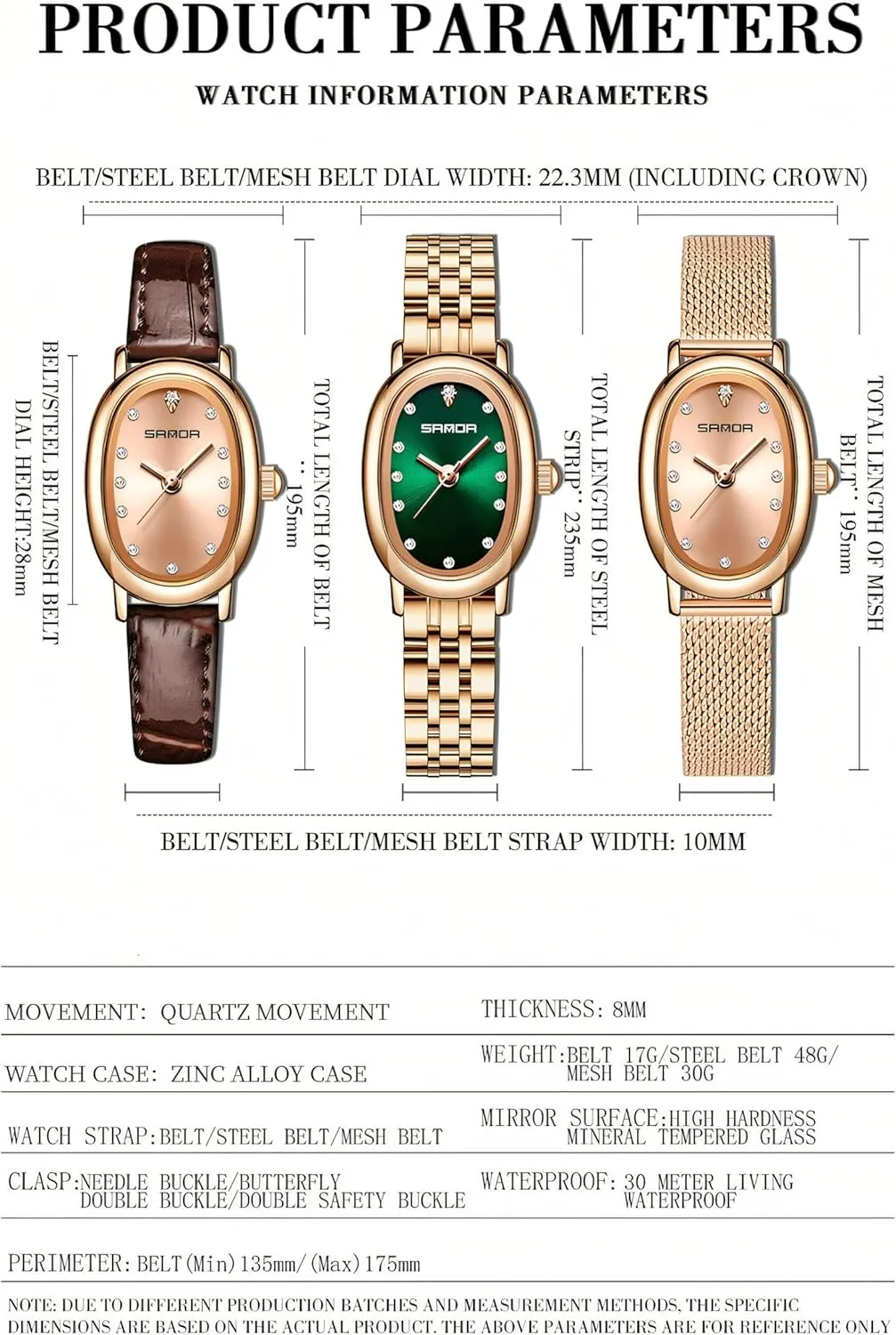 Ladies Watch Waterproof Stainless Steel/Mesh Belt/Leather Elegant Wristwatch Women Quartz Watches loose motivation spore Luxury Fashion Rhinestone Inlay 