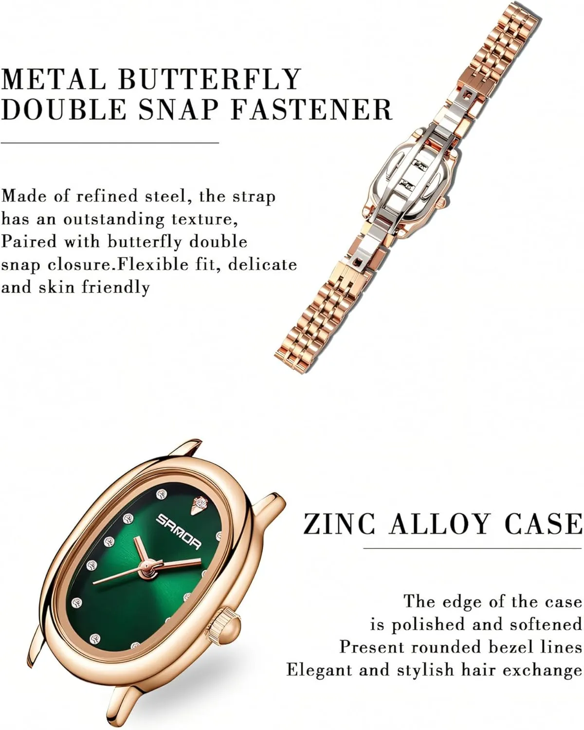 Ladies Watch Waterproof Stainless Steel/Mesh Belt/Leather Elegant Wristwatch Women Quartz Watches loose motivation spore Luxury Fashion Rhinestone Inlay 