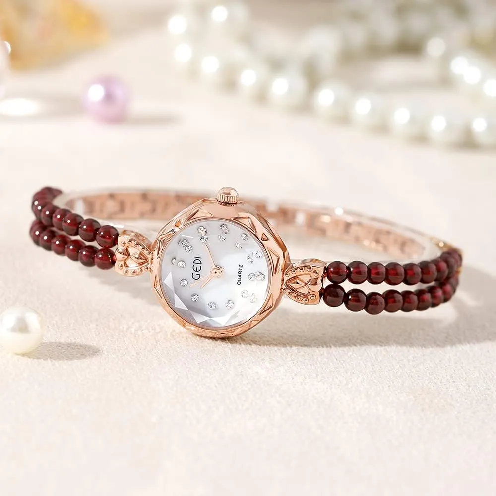 Lady Wrist Watch Bracelet Watches Gifts for ancestral cohesion sensitive standpoint reward defender Women Ladies Luxury Women's Watch Quartz Analog Pearl Rhinestone Elegant 